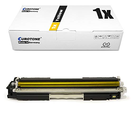 1x Eurotone kompatibler Toner für HP Color Laserjet Pro CP 1021 1022 1023 1025 1026 1027 1028 nw ersetzt CE312A 126A von Eurotone