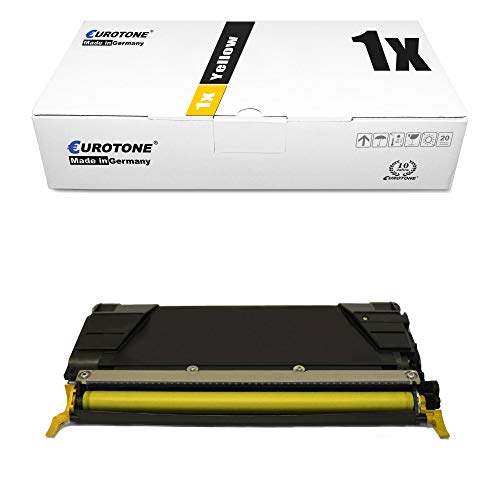 1x Müller Printware Toner für Lexmark CS 736 DN ersetzt 0C736H1YG Gelb Yellow Cartridge Druckerpatrone von Eurotone