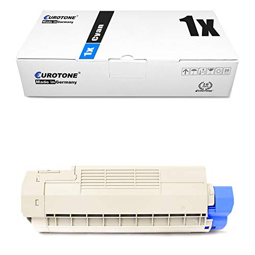 1x Müller Printware Toner für Oki C 610 DM DN CDN N DTN ersetzt 44315307 Cyan Blau von Eurotone
