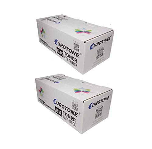 2X Eurotone kompatibler Toner für HP Color Laserjet Enterprise Flow M 880 wie CF300A 827A Black von Eurotone