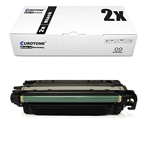 2X Eurotone kompatibler Toner für HP Color Laserjet Enterprise Flow MFP M 680 wie CF320 X 653X Black von Eurotone, kein HP Original