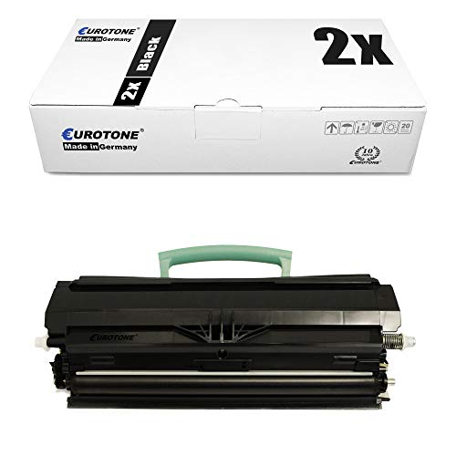 2X Müller Printware Toner für Lexmark Optra E 260 360 460 DW D DN ersetzt 00E260A11E von Eurotone