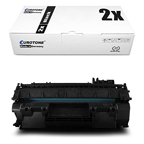 2X Müller Printware kompatibler Toner für HP Laserjet Professional P 2011 2012 2013 2014 2015 d x DN n ersetzt Q7553X 53X von Eurotone
