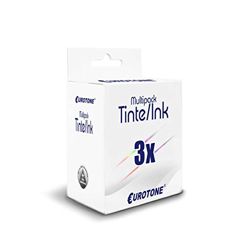 3X Müller Printware Patronen kompatibel für Canon IP1900 MP450X MP190 IP1100 MP150 MP180 MP160 MP220 MP210 MP460 IP1300 IP2600 IP1700 IP1200 ersetzt PG40 CL41 CMYK von Eurotone