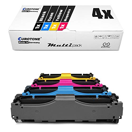 4X Eurotone kompatibler Toner für HP Color Laserjet cm 2320 FXI MFP ersetzt CC530A-33A 304A von Eurotone