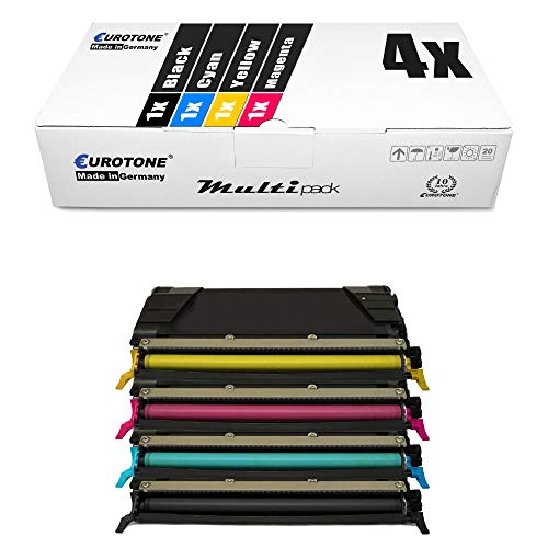 4X Müller Printware Toner für Lexmark C 520 522 524 530 532 534 DN N DTN ersetzt von Eurotone