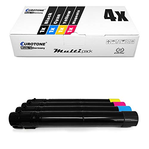 4X Müller Printware Toner für Lexmark C 950 DE ersetzt C950X2 Set Schwarz Blau Rot Gelb von Eurotone
