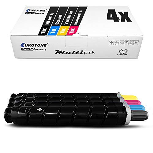 4X Müller Printware Toner kompatibel für Canon ImageRunner C 2020 2025 2030 2220 2225 2230 i L, C-EXV34 Set von Eurotone