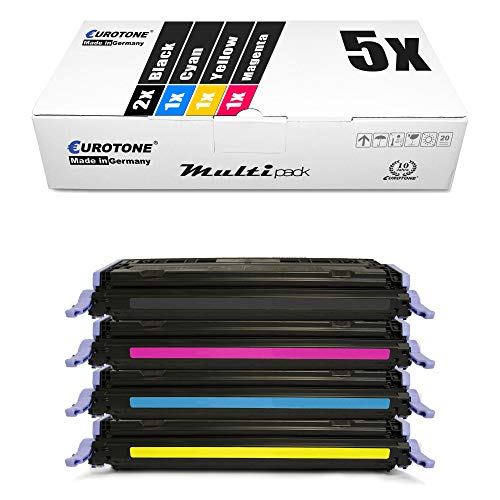 5X Eurotone kompatibler Toner für HP Color Laserjet cm 1015 1017 MFP ersetzt Q6000A-03A 124A von Eurotone