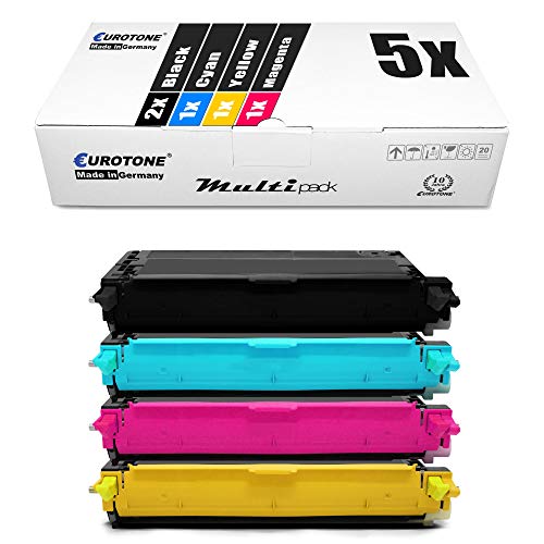 5X Müller Printware XXL Toner für Xerox Phaser 6180 D MFP DN N ersetzt Schwarz Blau Rot Gelb von Eurotone