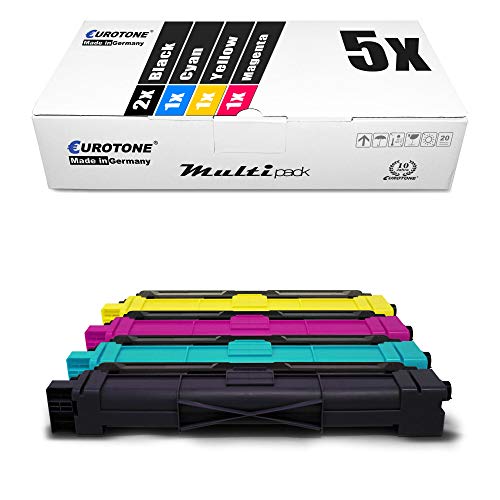 5X Müller Printware Toner im Set kompatibel für Brother MFC-L3710CW MFC-L3730CDN MFC-L3740CDN MFC-L3750CDW MFC-L3770CDW, TN-243K TN-243C TN-243M TN-243Y mit ca. 3.000/2.300 Seiten Füllung von Eurotone