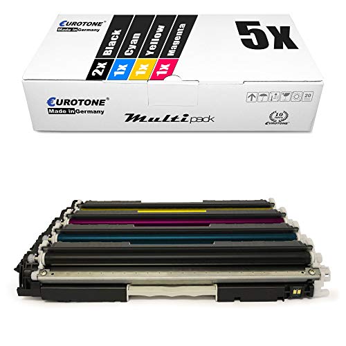 5X Müller Printware kompatibler Toner für HP Laserjet Pro 100 Color MFP M 175 p a q r b c e nw ersetzt CE310A-13A 126A von Eurotone