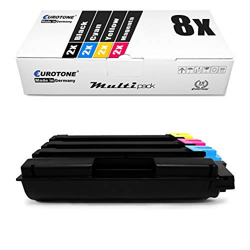 8X Müller Printware Toner für Kyocera Ecosys ECOSYS M 6030 6030 6530 6530 CDN ersetzt TK5140 von Eurotone