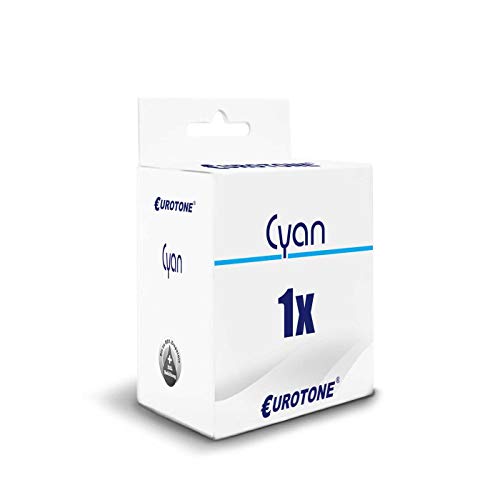 Eurotone 1x Tintenpatrone für HP DesignJet CC 800 PS ersetzt 82 NO82 Cyan von Eurotone
