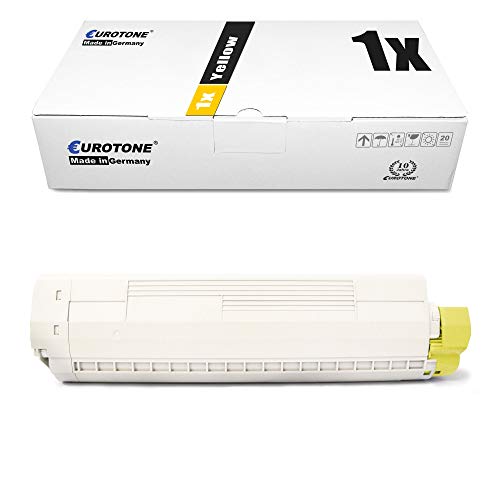 1x Eurotone Toner für Oki C822 C822N C822CDTN C822DN ersetzt 44844613 Yellow von Eurotone