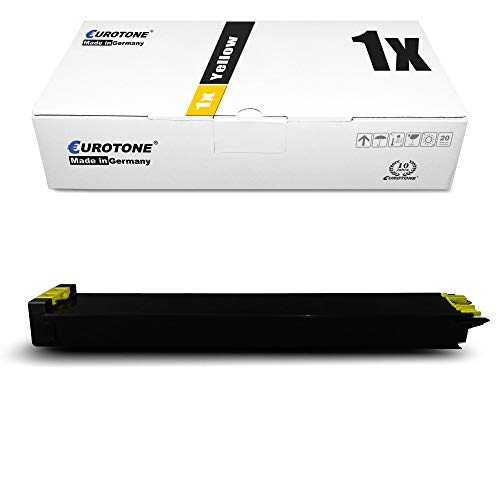 Eurotone 1x XXL Yellow Toner für Sharp MX 2630 3050 3060 3070 3550 3560 3570 4050 4060 4070 5050 5050 5070 6050 6050 6070 ersetzt MX-61GTYA von Eurotone