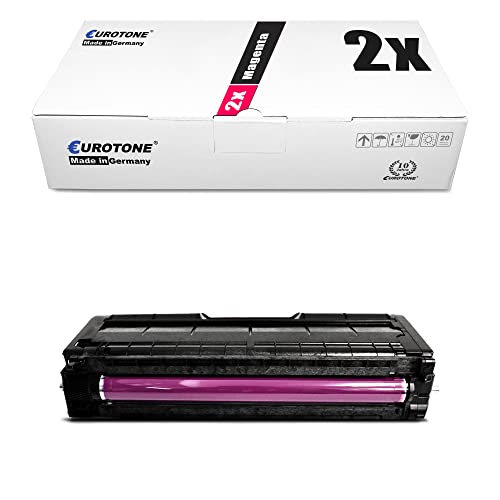 Eurotone 2X Toner kompatibel für Ricoh Aficio SP C250SF, SP C250DN kompatibel für Ricoh Magenta M Patrone von Eurotone