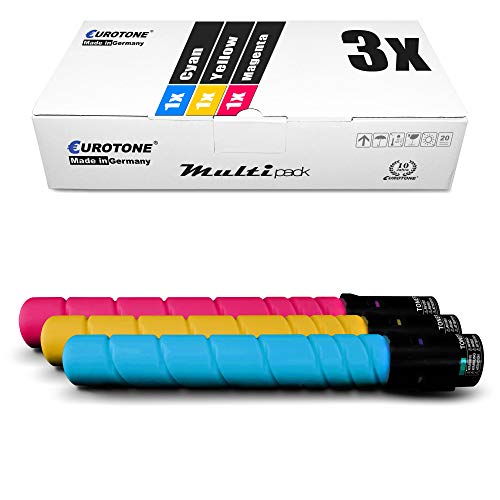 Eurotone 3X Müller Printware Toner für Konica Minolta Bizhub C 360 ersetzt TN-319 TN319 Color von Eurotone