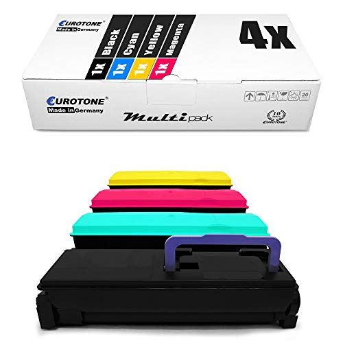 Eurotone 4X Alternativer Toner kompatibel für Kyocera TK-560 Set kompatibel für Kyocera FS-C5300 DN/FS-C5350 DN/FS-C5300DN / FS-C5350DN, TK560 TK-560K TK-560C TK-560M TK-560Y von Eurotone