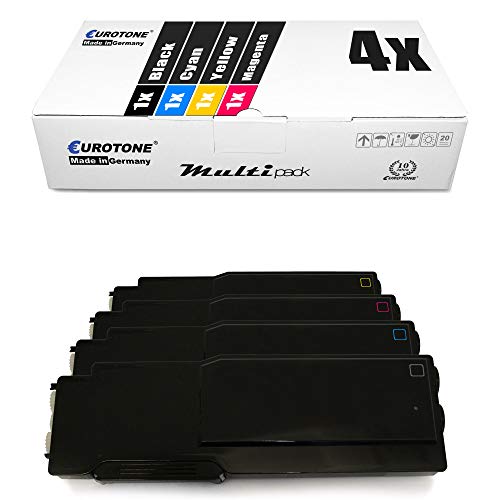 Eurotone 4X Müller Printware XXL Toner für Dell C 2660 2665 DN dnf ersetzt Patronen Druckerpatronen von Eurotone
