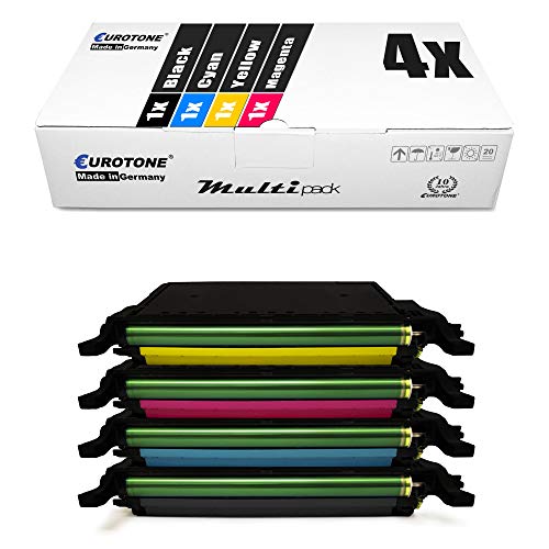 Eurotone 4X Toner Ersatz kompatibel für Samsung CLP-620 ND NDK + CLP-670 N ND NDK NK + CLX 6220 6250 FX Schwarz Cyan Magenta Yellow Premium Alternative Eurotone 4X Toner Ersatz kompatibel für Samsung CLP-620 ND NDK + CLP-670 N ND NDK NK + CLX 6220 6250 FX Schwarz Cyan Magenta Yellow Premium Alternative von Eurotone
