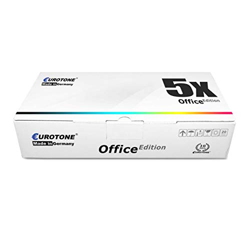 Eurotone 5X Toner im Set für Utax P-C3060MFP P-C3061DN P-C3065MFP ersetzt PK5011 CKMY von Eurotone