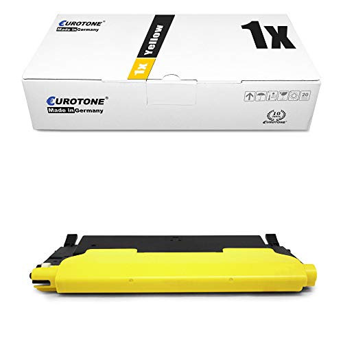 Eurotone Alternativer Toner Yellow kompatibel für Samsung CLP 320 325 / CLX 3180 3185 CLT Y4072S, Premium Alternative Gelb von Eurotone