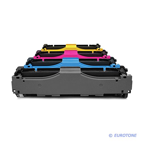 Eurotone Toner Cartridges kompatibel für HP Color Laserjet Pro MFP M 470 / M 476 dw, CF380-83A BK, C, Y, M im Set von Eurotone