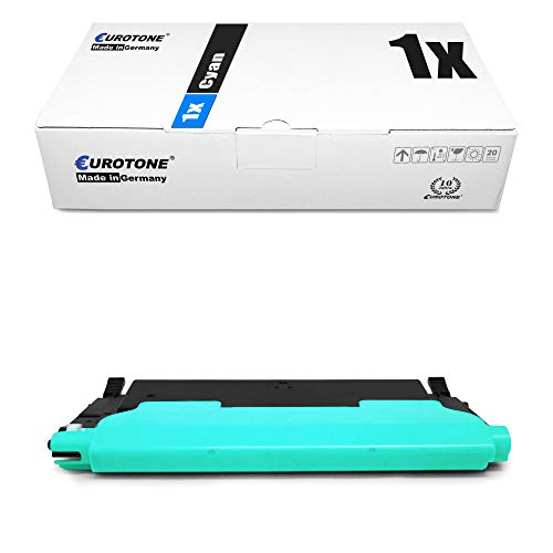 Eurotone Laser Toner Cartridge Cyan kompatibel für Samsung CLP 320 325 / CLX 3180 3185 CLT C4072S Premium Alternative von Eurotone