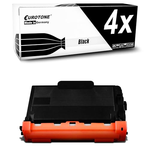 Eurotone Toner 4X Toner kompatibel als Ersatz für Brother MFC-L5700 MFC-L5750 MFC-L6800 MFC-L6900 ersetzt TN3480 von Eurotone