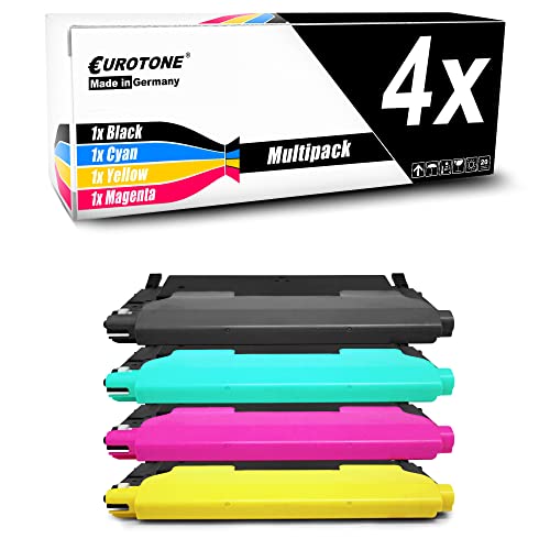 Eurotone Toner 4X kompatibel für Dell 1230c 1235c 1235cn ersetzt Patronen Druckerpatronen OfficePro Edition von Eurotone