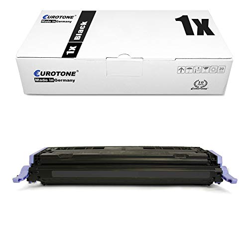 Eurotone Toner kompatibel für HP Color Laserjet 1600 2600 N 2605 DN DTN CM-1015 MFP 1017 MFP, Black Q6000A Patrone Alternative von Eurotone