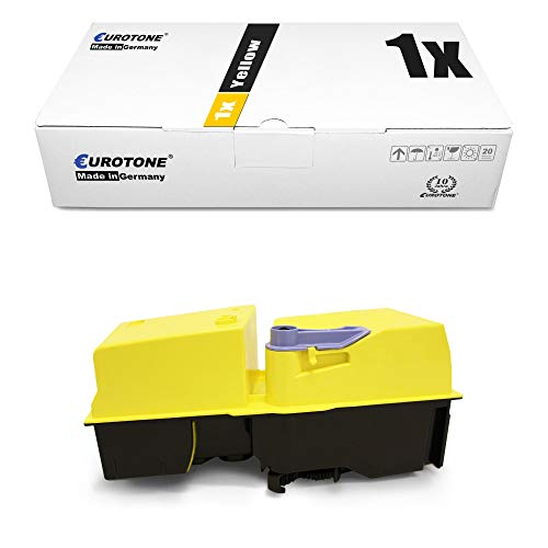 Eurotone Toner mit 50% mehr Leistung für Mita C 2520 C 2525 e C 3225 C 3232 C 4035 e C 4535 e kompatibel für Kyocera Yellow TK-825 Y von Eurotone