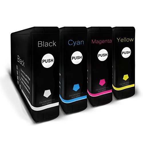 Tinten, Druckerpatronen kompatibel für Epson Workforce Pro WP-4535DWF, 1x T7021-4 BK C M Y Drucker, Druckerpatronen im 4er Kombi Set von Eurotone