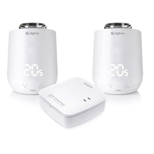Eurotronic Comet Zigbee Starterset, Energiesparregler und Gateway mit Funkstandard (programmierbares Smart Thermostat im Set, Heizkosten sparen) von ET - EUROTRONIC Technology GmbH
