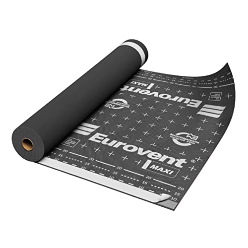 75qm Eurovent® MAXI 3-lagige Dachmembran Unterdeckbahn 140g/m2 Sd=0,02m mit zwei Selbstklebebändern von EUROVENT