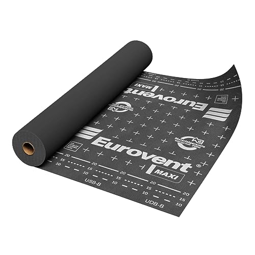 75qm Eurovent® MAXI 3-lagige Dachmembran Unterdeckbahn 140g/m2 Sd=0,02m ohne Selbstklebebändern von EUROVENT