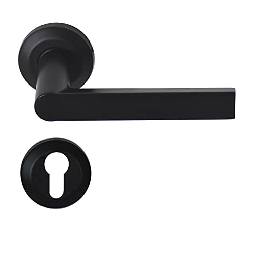 Eurowale Seitenständer Zephyr + Rosette Zylinder, Schwarz von Eurowale