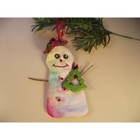 Fuzzy Flanell Schneemann Ornament Fuzzy Flanell Schneemann Ornament von EuthymicThreads