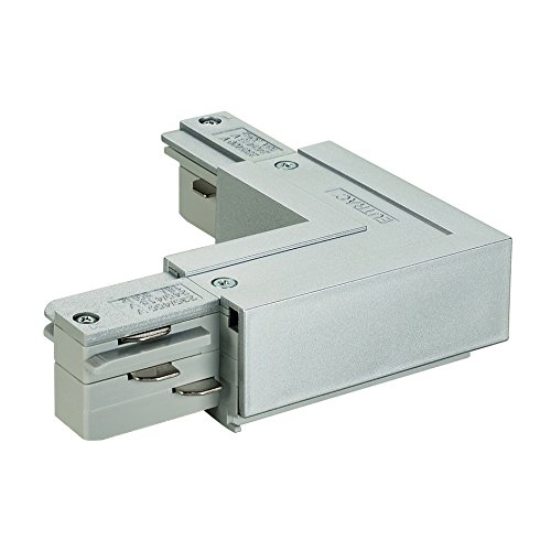 EUTRAC L-Verbinder für 3-Phasen HV-Schiene, Erde außen Eckverbinder 1, silbergrau von Eutrac