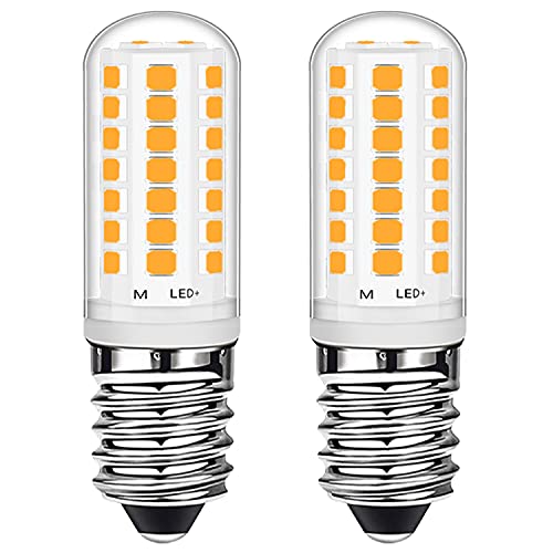 Euxper E14 LED Glühbirne 3W 2700K Warmweiß Entspricht 28W Halogen birne, E14 LED Lampe 360LM für Gefrierschrank/Dunstabzugshaube/Nähmaschine, Kein Flackern, RA>85, AC220-240V, 2er Pack von Euxper