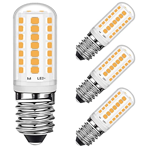 E14 LED Lampen 3W 2700K Warmweiß Entspricht 28W Halogen birne, E14 LED Glühbirne 360LM für Gefrierschrank/Dunstabzugshaube/Nähmaschine, Kein Flackern, RA>85, AC220-240V, 4er Pack Euxper von Euxper