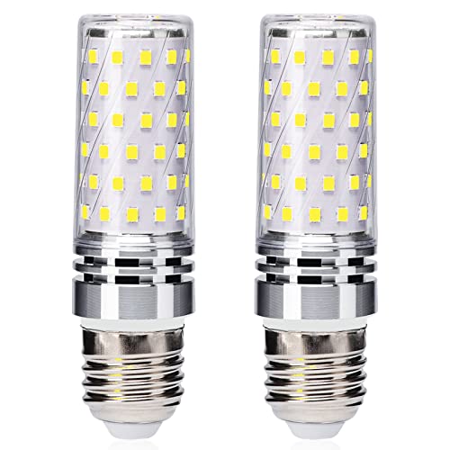E27 LED Maiskolben Lampe 12W Kaltweiß 6000K, E27 LED Glühbirne 1200LM Entspricht 100W 120W Halogenbirne, E27 LED Mais Glühbirnen für Schreibtischlampe, AC 175-265V,2er Pack von Euxper