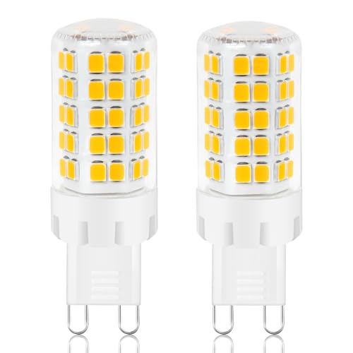 G9 LED Lampen 8W Warmweiß 3000K, GU9 LEDs Glühbirne Entspricht 60W 80W Halogen birne, Kein Flackern LED G9 Leuchtmittel, AC 220-240V, 360°Abstrahlwinkel, 2er Pack von Euxper