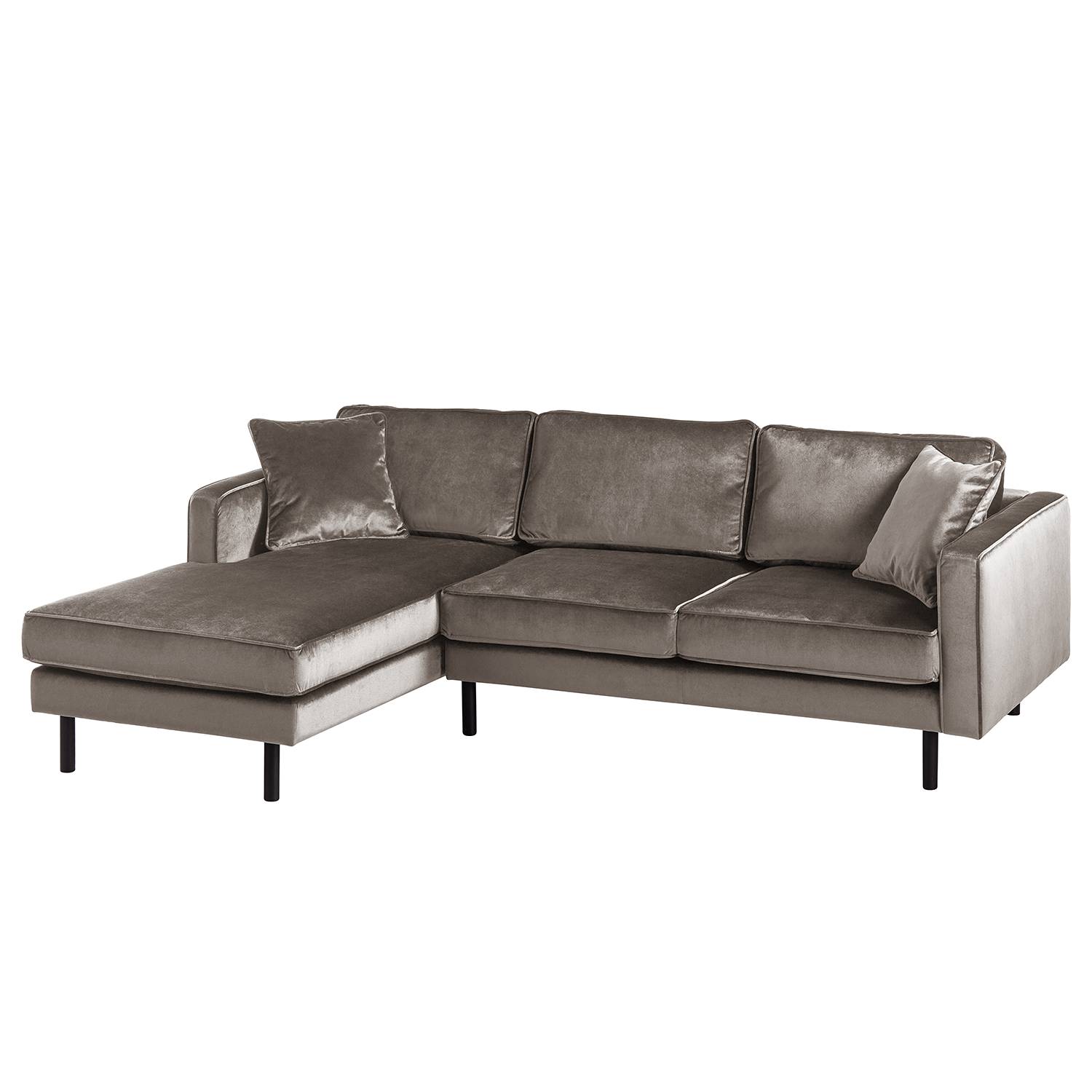 Ecksofa Edina Muskat Samt 240x81x164 cm von kollected