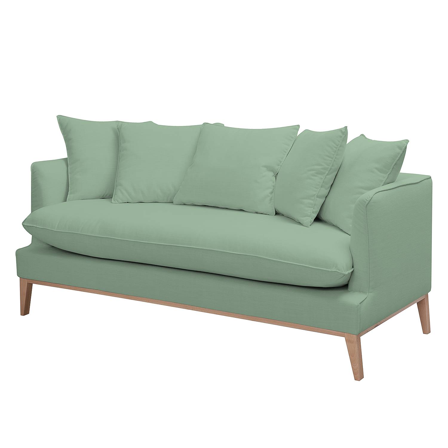 Sofa Lavina 3-Sitzer Mint Webstoff 187x95x85 cm von Maison Belfort