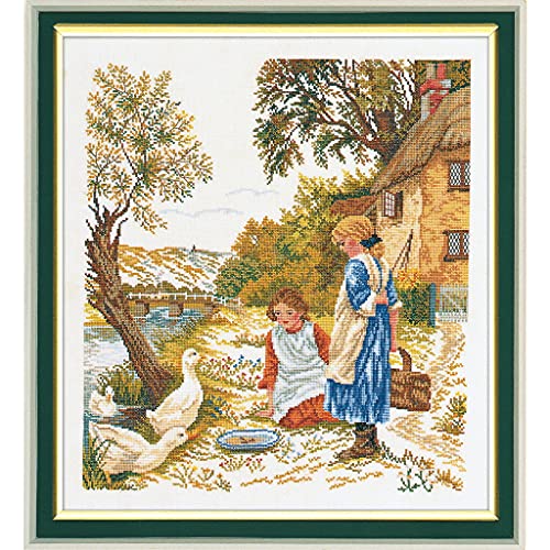 Eva Rosenstand Kreuzstich Set Mädchen und Gänze, Zählmuster Eva Rosenstand Kreuzstich Set Mädchen und Gänze, Zählmuster von Eva Rosenstand
