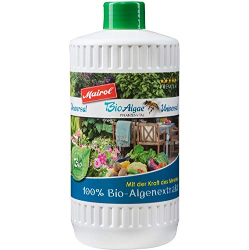 Eva Shop® Mairol Premium Biodünger BioAlgae Flüssigdünger Algendünger Liquid Universal-Dünger für alle Gemüsesorten, Grünpflanzen, Blühpflanzen 1000ml von Eva Shop