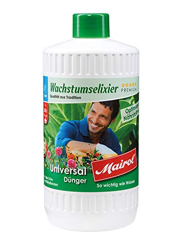 Eva Shop® Mairol Premium Flüssigdünger Universaldünger Wachstumselixier Liquid Mineralischer Universal-Dünger für alle Grün- und Blühpflanzen 1000ml von Eva Shop