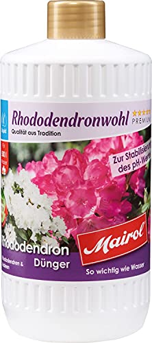 Eva Shop® Mairol Premium Rhododendrondünger Blumendünger Blütenwunder Rhododendronwohl Liquid Universal-Dünger für Rhododendron und Azaleen - Erhöht die Anzahl der Blüten 1000ml von Eva Shop